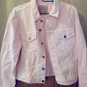 Womens Levi Bubblegum Pink jean jacket